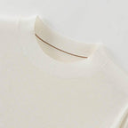 Mens Wool Knit Short Sleeve Sweater Tee - AngraBech