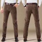 Mens Slim Fit Corduroy Pants - AngraBech