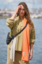 No Waste Scarf 4063nw Olive Sand Orange - AngraBech