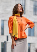 No Waste Scarf 94080nw Orange Safran - AngraBech
