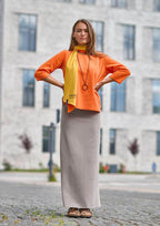 No Waste Scarf 94080nw Orange Safran - AngraBech