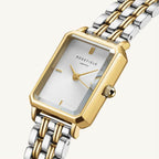 E Elles White Sunray Steel Silver Gold Duotone - AngraBech