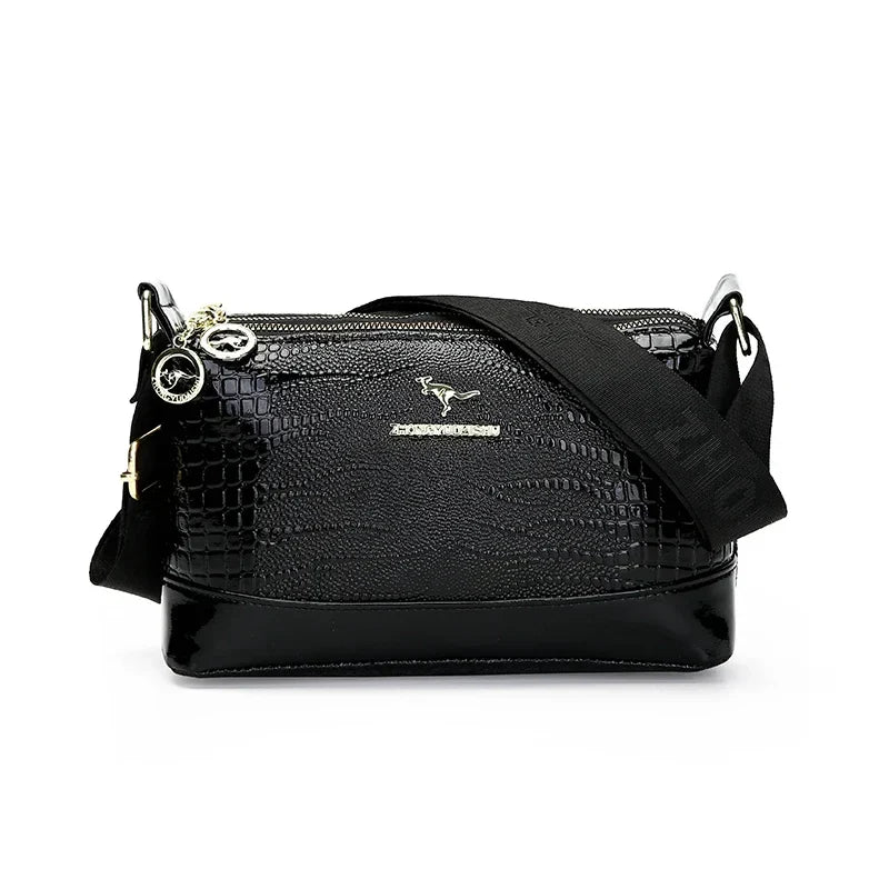 Patent Leather Serpentine Crossbody Bag