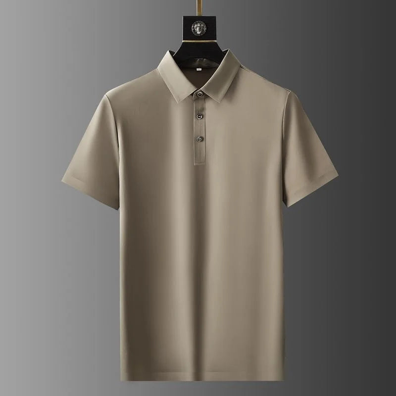 Button-Up Polo Two-Piece Set