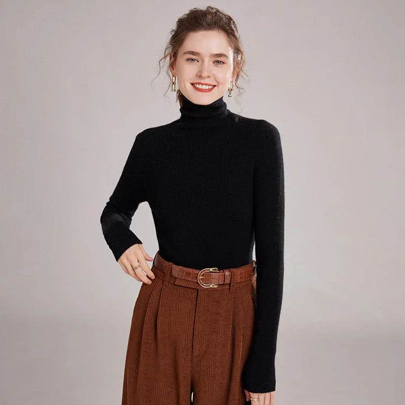 Pure Cashmere Slim Fit Turtlene Sweater 1 - AngraBech
