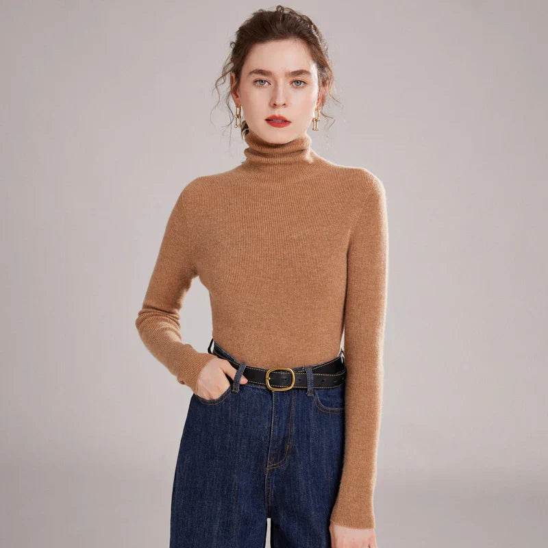 Pure Cashmere Slim Fit Turtlene Sweater 1 - AngraBech