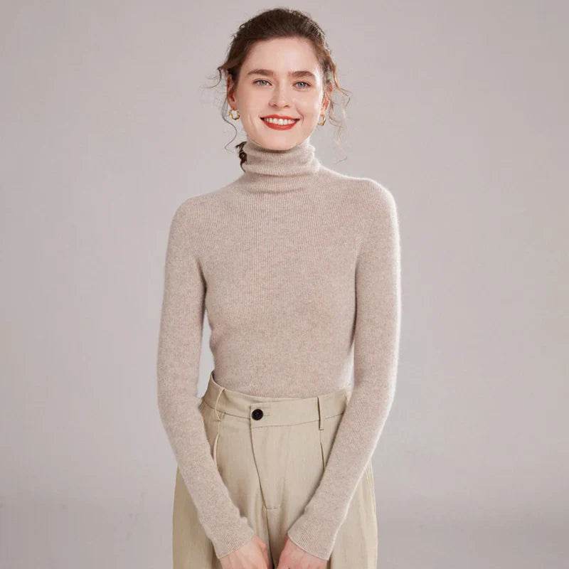 Pure Cashmere Slim Fit Turtlene Sweater 1 - AngraBech