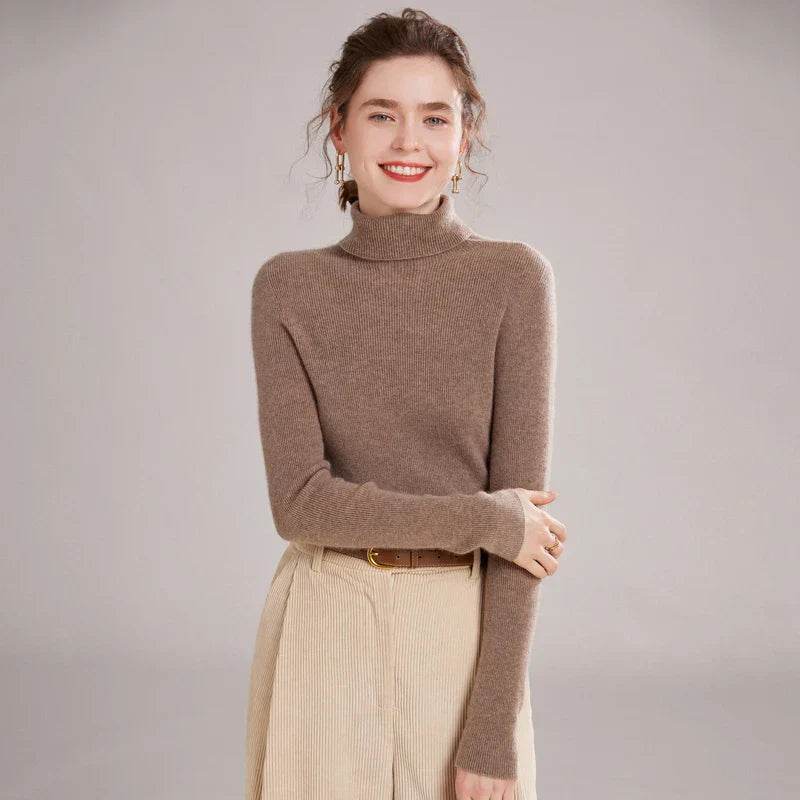 Pure Cashmere Slim Fit Turtlene Sweater 1 - AngraBech