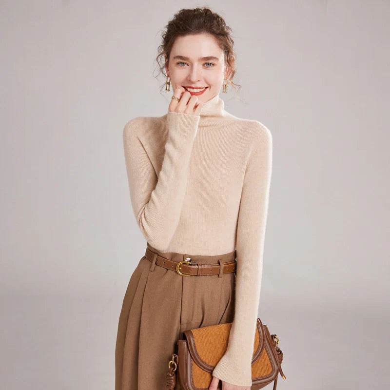 Pure Cashmere Slim Fit Turtlene Sweater 1 - AngraBech