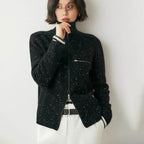 Pure Cashmere Zip Up Cardigan - AngraBech