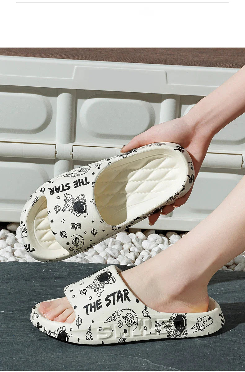 Slippers For Womens Summer Outdoor Wear New Indoor Home Baroom Shower Non Slip Household Slippers For Men Zyt2411