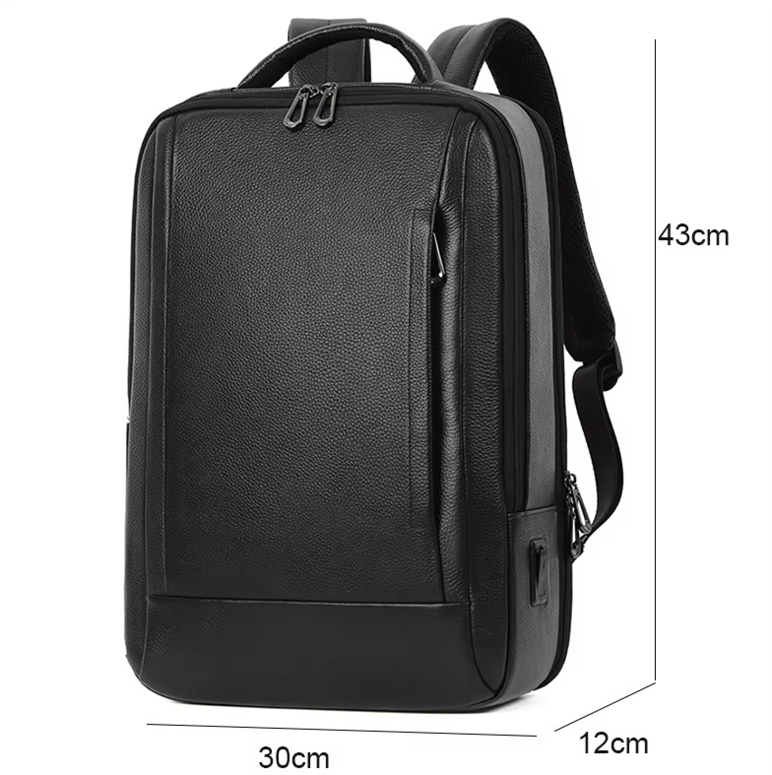 Premium Genuine Leaer Laptop Bapa Business And Travel Bag Wi Usb Charging Port