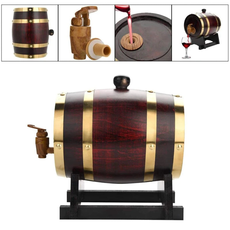 Barril de Madeira para Bebidas de 1.5L