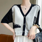 Summer Lace Short Sleeve Cardigan 1 - AngraBech