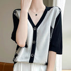 Summer Lace Short Sleeve Cardigan 1 - AngraBech