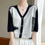 Summer Lace Short Sleeve Cardigan 1 - AngraBech