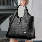 Trendy Croc Embossed Leaer Handbag - AngraBech