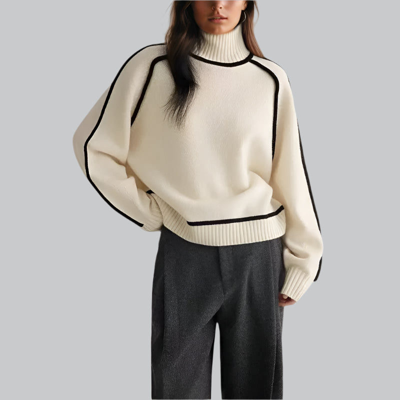 Luxury High Neck Cashmere Sweater