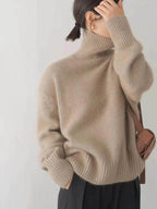 Womens Merino Wool Turtlene Knit Sweater 1 - AngraBech