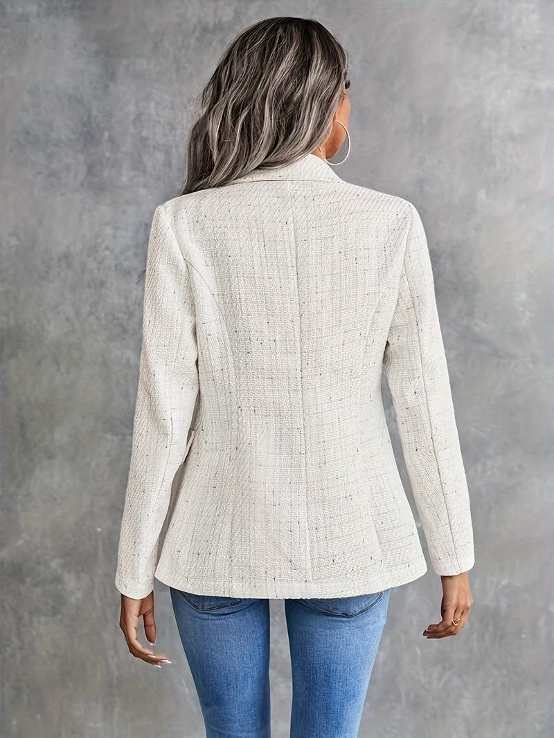 Women's Textured Double Breasted Blazer