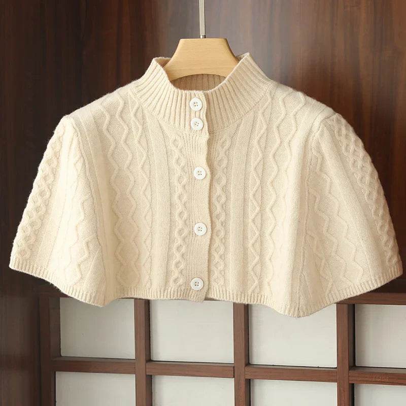 Womens Wool Shawl Knit Cardigan Jaet 1 - AngraBech