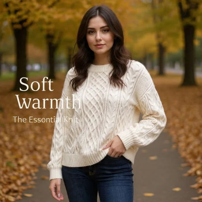 Knitted Wool Sweater For Women