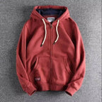 Mens Soft Zip Up Fleece Hoodie - AngraBech