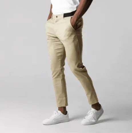 Slim Fit Stretch Chino Trousers - AngraBech