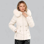 Womens Faux Fur Trim Puffer Parka - AngraBech