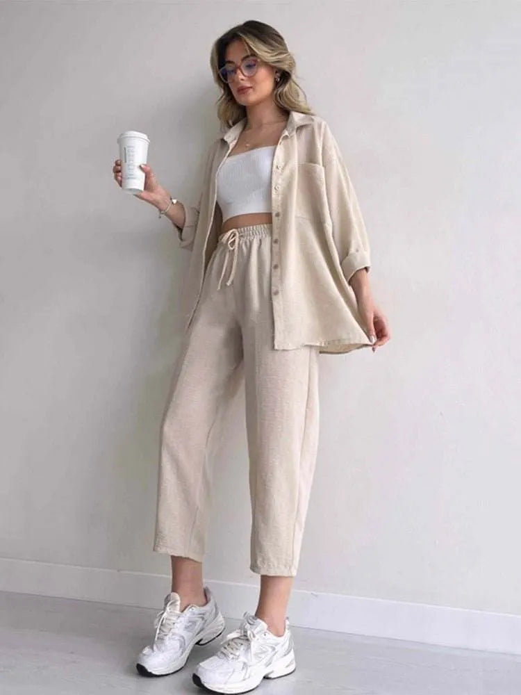 Casual Two Piece Lounge Co Ord Set