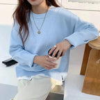 Cosy Loose Crew Ne Knit Sweater