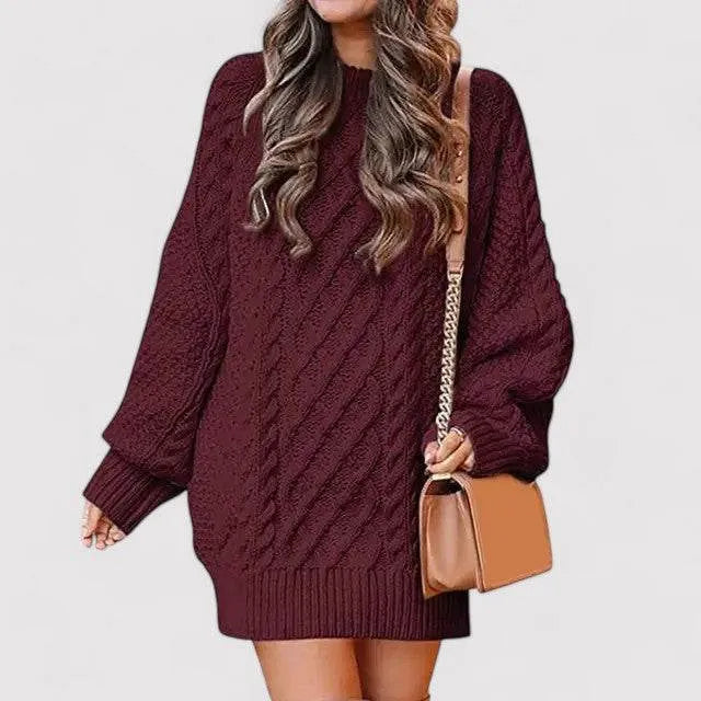 Knit Oversized Sweater Dress