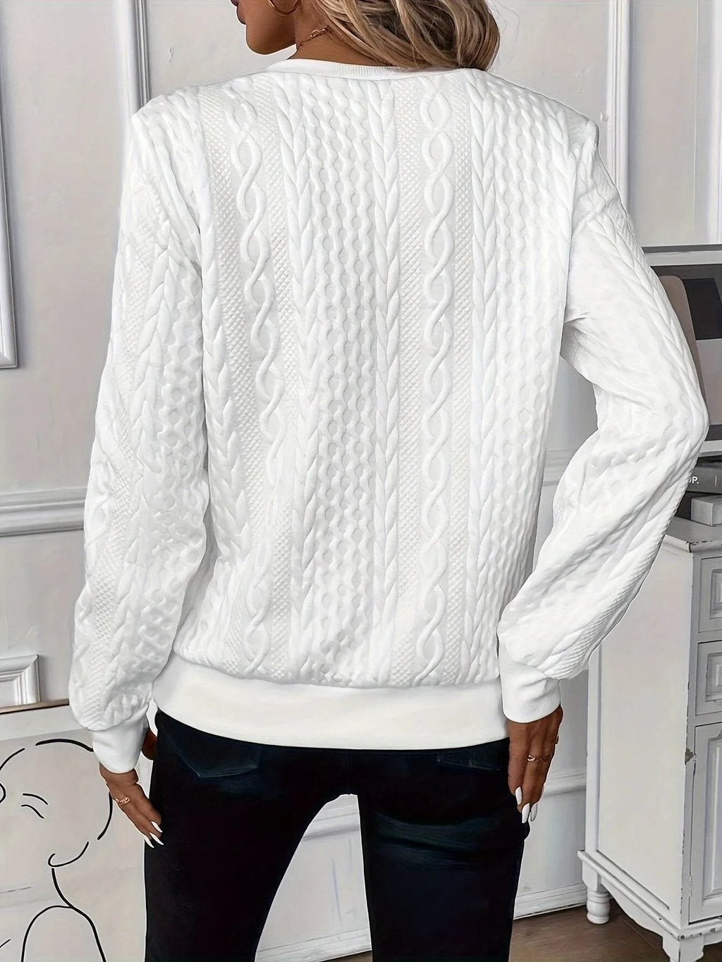 Quarter Zip Knitted Wool Sweater