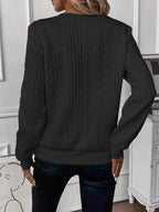 Quarter Zip Knitted Wool Sweater