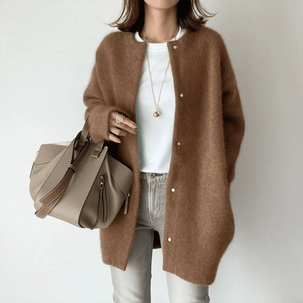 Elegant Cashmere Cardigan For Women