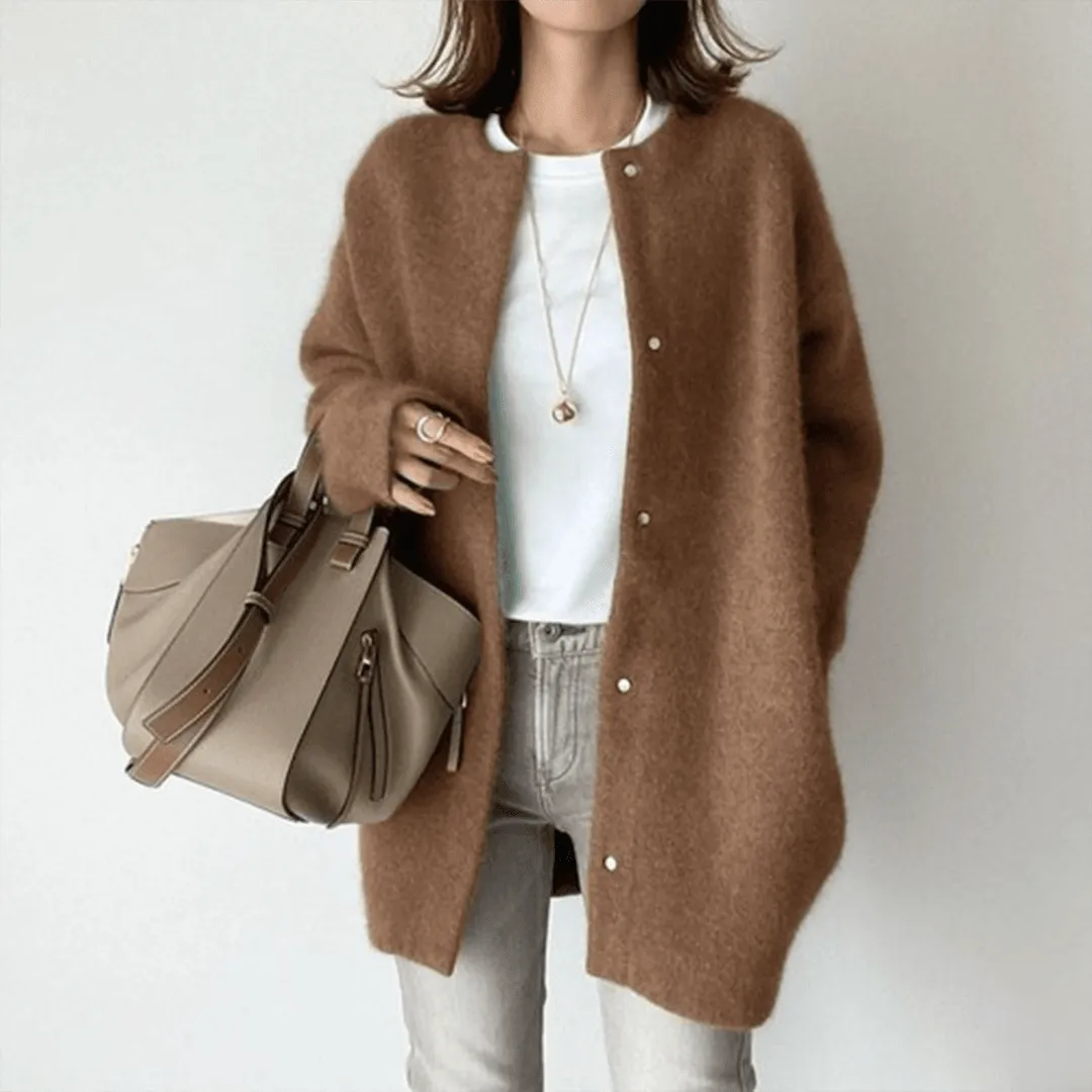 Elegant Cashmere Cardigan For Women