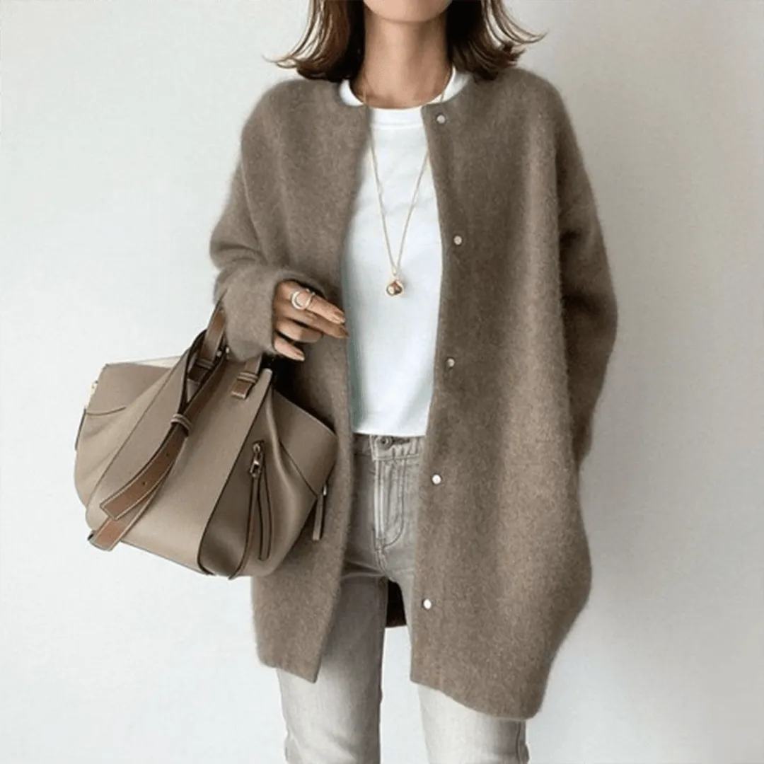 Elegant Cashmere Cardigan For Women