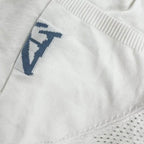 Mens Sport Lettering Jacquard Crew Ne Short Sleeve Sweater - AngraBech