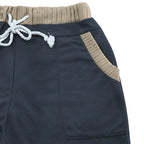 Mens Contrast Paneled Elasticated Shorts - AngraBech
