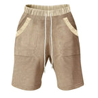 Mens Contrast Paneled Elasticated Shorts - AngraBech