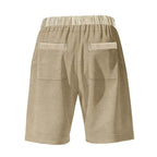 Mens Contrast Paneled Elasticated Shorts - AngraBech