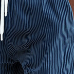 Mens Summer Casual Corduroy Lace Up Sports Shorts - AngraBech