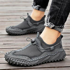 Mens Mesh Slip On Hiking Sneakers - AngraBech