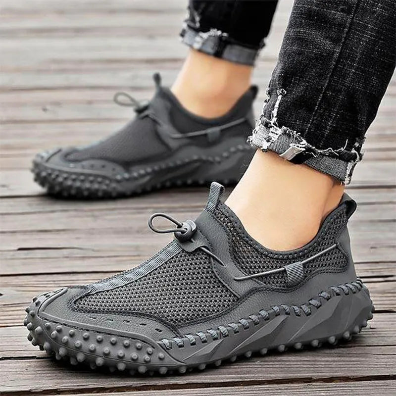 Mens Mesh Slip On Hiking Sneakers - AngraBech