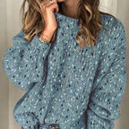 Round Ne Knit Pullover Sweater - AngraBech