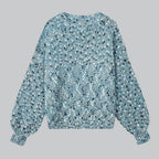 Round Ne Knit Pullover Sweater - AngraBech