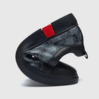 Mens Cheered Leaer Low Top Sneakers 1 - AngraBech