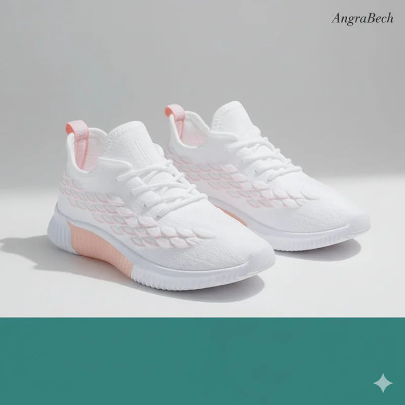Flexibel löparsko i vulkaniserad mesh