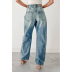 Ardin Mid Rise Barrel Cello Jeans Medium - AngraBech