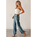 Ardin Mid Rise Barrel Cello Jeans Medium - AngraBech